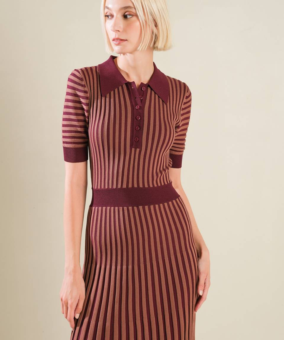 LUXE LIVING SWEATER MIDI DRESS