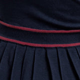 BERRY STRIPE SWEATER MINI DRESS