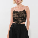 BE THE EXCEPTION LACE CROP TOP