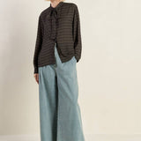 WHEREVER YOU MAY GO WOVEN TOP