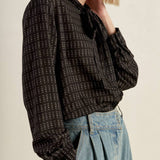 WHEREVER YOU MAY GO WOVEN TOP