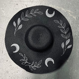 Floppy Sun Hat - XL Brim - Black/Charcoal Fern Moon