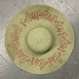 Floppy Sun Hat - XL Brim - Olive Botanicals (Brown)