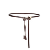 Recycled Leather Belt Versatile Styling For Dress And Blazer VIVETTE