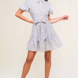 ADORABLE PRESENCE WOVEN MINI DRESS