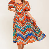 BRIGHT PERSONALITY WOVEN MIDI DRESS