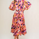 ROSEWOOD ROMANCE WOVEN MIDI DRESS