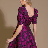 TRUE LOVER WOVEN JACQUARD MINI DRESS