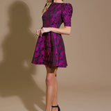 TRUE LOVER WOVEN JACQUARD MINI DRESS