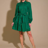 AESTHETIC POSE WOVEN MINI DRESS