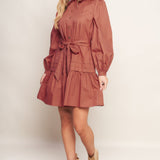 AESTHETIC POSE WOVEN MINI DRESS