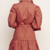 AESTHETIC POSE WOVEN MINI DRESS