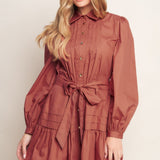 AESTHETIC POSE WOVEN MINI DRESS
