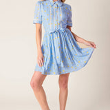STARLIT SKIES WOVEN MINI DRESS
