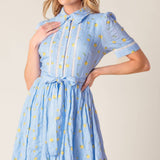 STARLIT SKIES WOVEN MINI DRESS