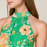 PORCELAIN BLOOM WOVEN MAXI DRESS