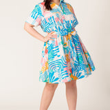 GARDEN SOCIAL WOVEN MINI DRESS