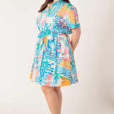GARDEN SOCIAL WOVEN MINI DRESS