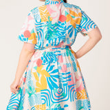 GARDEN SOCIAL WOVEN MINI DRESS