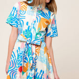 GARDEN SOCIAL WOVEN MINI DRESS