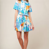 GARDEN SOCIAL WOVEN MINI DRESS