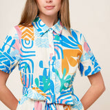 GARDEN SOCIAL WOVEN MINI DRESS