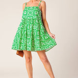 A WORLD FULL OF WONDER WOVEN MINI DRESS