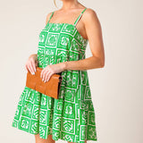A WORLD FULL OF WONDER WOVEN MINI DRESS