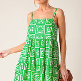 A WORLD FULL OF WONDER WOVEN MINI DRESS