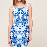 IN THE COUNTRYSIDE WOVEN MIDI DRESS