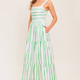WILDFLOWER WALTZ  WOVEN MAXI DRESS