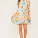 SUMMER SPELL IVORY WOVEN MINI DRESS