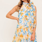 SUMMER SPELL IVORY WOVEN MINI DRESS