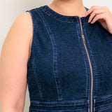 RAW BEAUTY DENIM MIDI DRESS