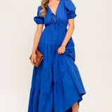 SUMMER GLOW WOVEN MAXI DRESS