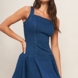 RODEO BREEZE DENIM MINI DRESS