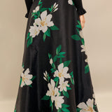 ELEGANT WILDFLOWER WOVEN MAXI SKIRT