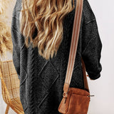 Cable Knit Sweater Dress