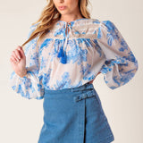 DISTANT ECHOES DENIM SKORT