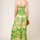 CAMERON MEADOW GREEN WOVEN JUMPSUIT