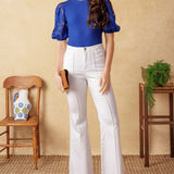 GETTING INTO THE GROOVE KNIT TOP