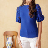 GETTING INTO THE GROOVE KNIT TOP
