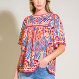 SPARKLY ENERGY WOVEN TOP