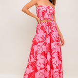 ANYTHING I WANT WOVEN TOP AND SKIRT SET