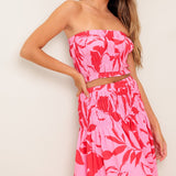 ANYTHING I WANT WOVEN TOP AND SKIRT SET