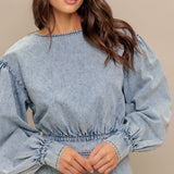 AMERICAN BLEND DENIM TOP