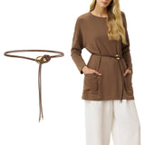Recycled Leather Belt Versatile Styling Waist Accessory AURELIA