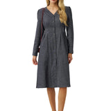 Linen Denim Texture Jacket Dress HANNAH