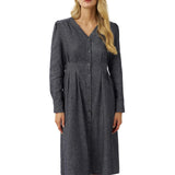 Linen Denim Texture Jacket Dress HANNAH
