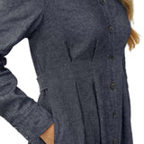Linen Denim Texture Jacket Dress HANNAH